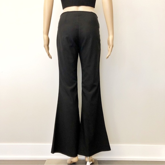 Vintage 725 Original Y2K Boot Cut Fit Flared Funky Low Rise Black Pants Trousers - Picture 8 of 14